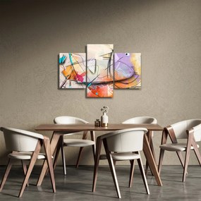 Kép - absztrakció, madár (90x60 cm)