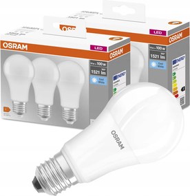 6x Led izzó E27 A60 13W 100W 1521lm Osram