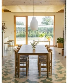 FARO 28300 - Csillár zsinóron ISABELLE 1xE27/15W/230V átm. 31 cm fehér