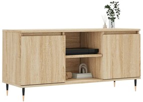 sonoma tölgyszínű szerelt fa TV-szekrény 104x35x50 cm