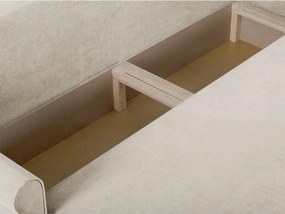 ELI Háromszemélyes kinyitható kanapé Szürke