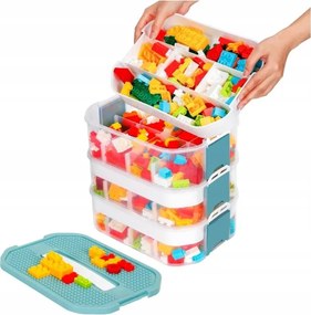 Lego műanyag tároló doboz, játékdoboz gyerekeknek