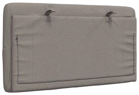 tópszínű szövet fejtámla párna 90 cm