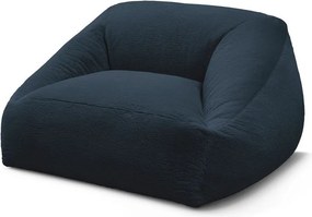 Sötétkék műszőrme babzsákfotel Lilibet – Bobochic Paris