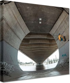 Vászonkép 60x60 Gördeszka Deszka Ugrálókötél