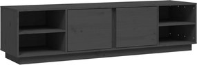 vidaXL szürke tömör fenyőfa TV-szekrény 156 x 40 x 40 cm
