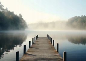 Poszter 29,7x21cm Reggeli csend a vízparton