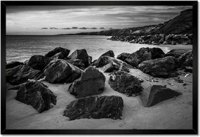 Poszterek keretben 60x40 Szikla a tengerparton