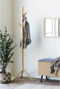 Natúr színű bambusz fogas ø 50x163 cm Wanaka – House Nordic