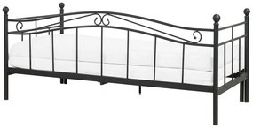 Széthúzható ágy 80 cm TULO (fekete) (ágyráccsal). 1022656