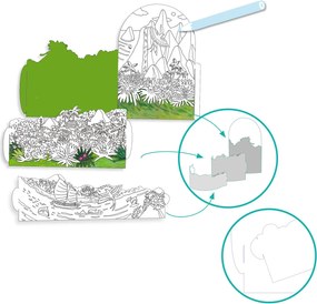 Dioráma színező - A szigetem tetején - On top… of my island