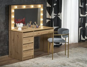 Hollywood XL fésülködő/sminkasztal artisan tölgy