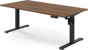 Elektromos íróasztal magasságállítással ergonomikus antracit/dió,1600x800 mm: ARIA