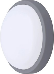 Led kültéri lámpa Solight WO745-G, 13W, 910lm, IP54, 17cm, szürke