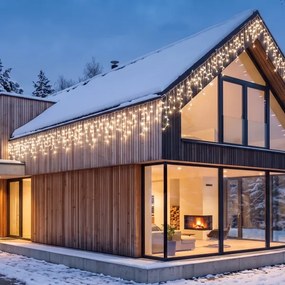 BRILAGI - LED kültéri karácsonyi fényfüzér 1080xLED/8 funkcióval 33m IP44 meleg fehér jégcsapok