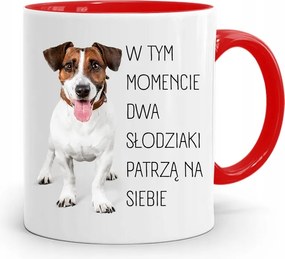 Piros Bögre Ajándék Fiúnak Két Édesség fényképes nyomtatással