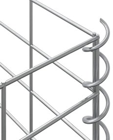 3 db vas gabion magaságyás 30 x 30 x 50 cm