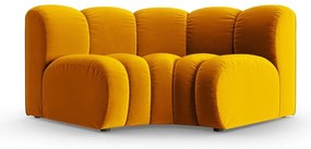 Sárga bársony kanapé modul (variálható sarok) Lupine – Micadoni