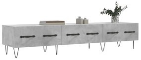 betonszürke szerelt fa TV-szekrény 150 x 36 x 50 cm