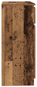 antik fa szerelt fa tálalószekrény fiókos 71x35x84 cm