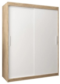 Ruhásszekrény 150 cm Toki (szonoma tölgy + matt fehér). 1064828