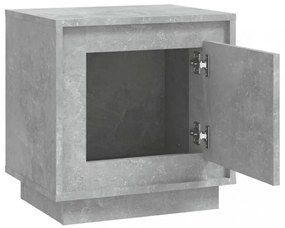 betonszürke szerelt fa éjjeliszekrény 44 x 35 x 45 cm