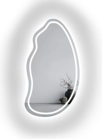 Topaz organikus homokfúvott tükör Led háttérvilágítással II 80x140