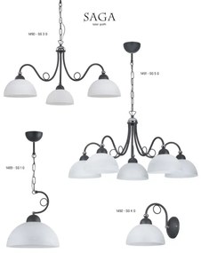 Jupiter 1492 - Fali lámpa SAGA 1xE27/60W/230V