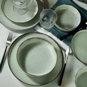24 részes porcelán étkészlet zöld