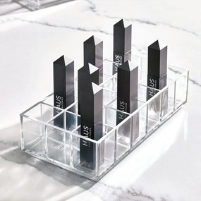 Újrahasznosított műanyag fürdőszobai rendszerező kozmetikumokhoz Lip Station – iDesign