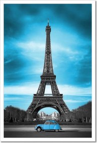 Poszterek keretben 40x60 Kék Párizs