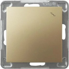 Lépcsőkapcsoló klasszikus, falsík alatti Ospel arany színben LP-3Y/m/28