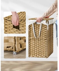 FLYN rattan szennyeskosár