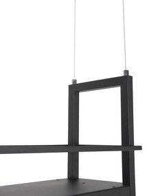 Ipari lógólámpa fekete 4-es lámpás állvánnyal - Cage Rack