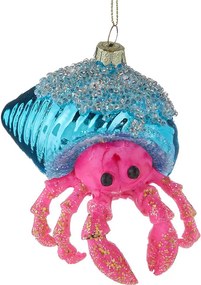 HANG ON üveg karácsonyfadísz , rák
