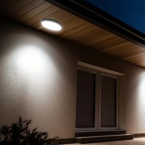LED Fürdőszobai mennyezeti lámpa érzékelővel LED/18W/230V 4000K IP44 fekete