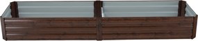 Magasított virágágy, barna, acél, NONKY TYP 6
