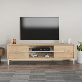 TV szekrény Eslem - Oak, White