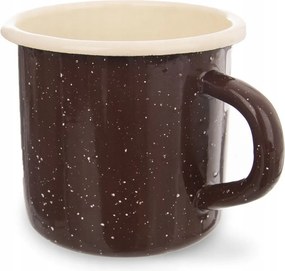 Zománcozott konyhai bögre fazék bögre fogantyúval 8 cm 0,4L