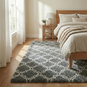 Shaggy szőnyeg Decor 140x200 Szürke Csúszásgátló Lantern