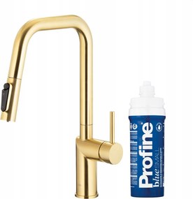 Kfa Duero Pure Style Konyhai Csaptelep Profine Blue S, Szálcsiszolt Világos Arany