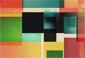 Dekoratív fali tapéta 3D hatással Geometrikus absztrakt 152x104 Ragasztó