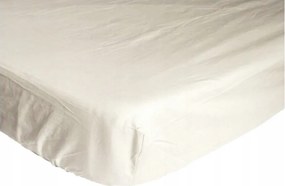 Jersey Gumis Lepedő Világos Ecru 200x220