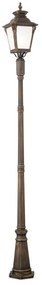 Orion - AIKO kültéri lámpa 1xE27/60W/230V 240 cm IP23 bronz/patina