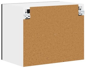 Fali konyhaszekrény polcokkal Fekete 50 x 31 x 40 cm Faanyag