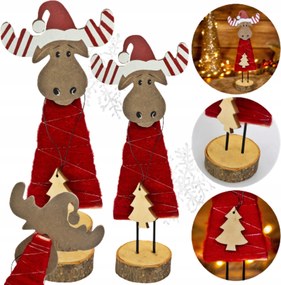 Fa Dekoráció Rénszarvas Figura Szarvas Karácsonyi Dekoráció Az Ünnepekre