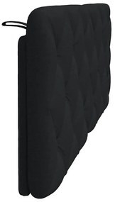 fekete szövet fejtámla párna 140 cm