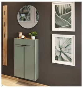 Zöld-natúr színű előszoba bútor Ameca – Germania