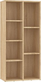 vidaXL sonoma tölgy színű szerelt fa könyvszekrény 50x25x106 cm