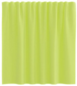 2 db almazöld fátyolfüggönyök rúd zsebekkel 140x260 cm